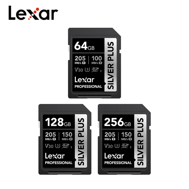 Карта памяти Lexar V30/U3/C10/SDXC, 1066/128/256 ГБ 2