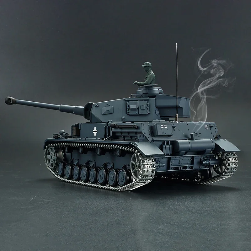 Henglong 3859 1/16 Remote Control Tank German Panzer IV (F2 Type) RC Medium Tank Model 7.0 Professional Metal Version RC Cars 3