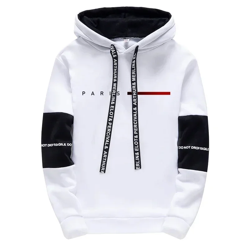 Men's Hooded Sweatshirts Sweatpants Paris Fashion Hoodie Streetwear Male All Season Daily Casual Sports Pullover Jogging Pants view 2