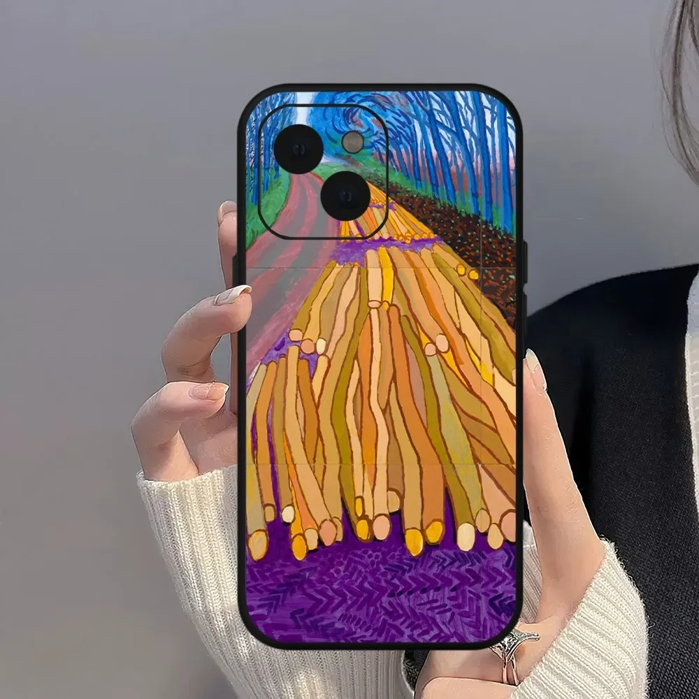 David Hockney Art Handyhülle für iPhone Mini 11 12 13 14 15 Pro XS Max X Plus SE XR Shell – Detail 9
