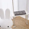 INS Solid Wood Child Swing Chair Kid Hanging Set Children Hammock Toy Rocking Seat Cushion Safety Baby Room Decor 5