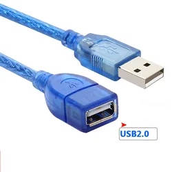 USB 2.0 Male to Female Extension and Data Sync Cable - Various Lengths - 0.3m (NO1 M to F)