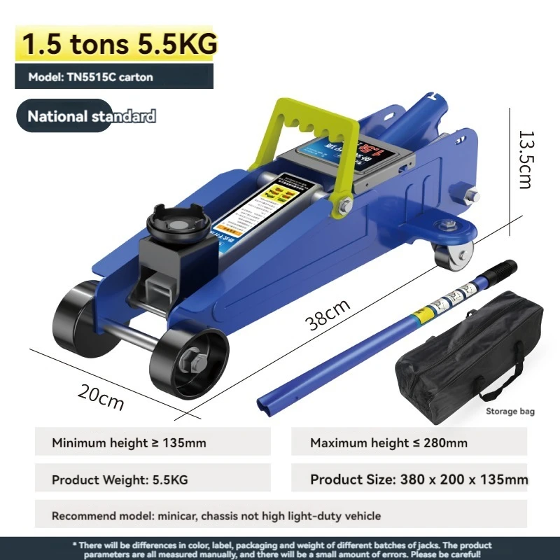 1.5 Ton/2 Ton Horizontal Hydraulic Jack for Car Vehicle Jack for Van Off-road Vehicle SUV Lifting Tool for Auto Repair 5
