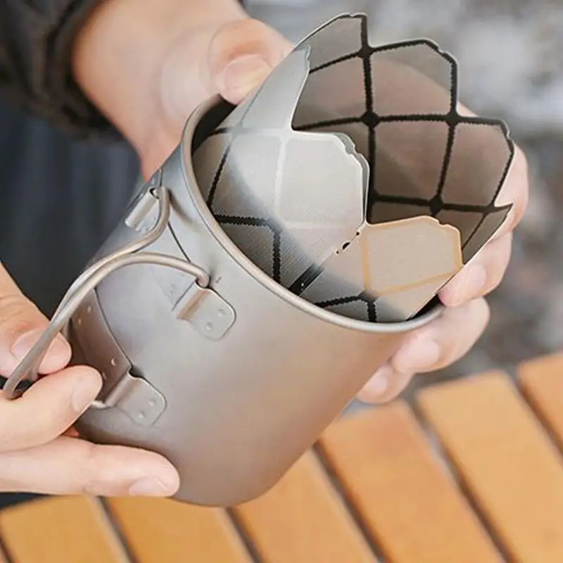 Wind Screen For Camp Stoves Folding Stainless Steel Stove Windshield Portable Wind Blocker Windproof Camping Accessories For