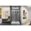 Semi-Frameless Sliding Shower Door, Clear Glass in Oil Rubbed Bronze shower door  glass shower door  shower cabin parts 3