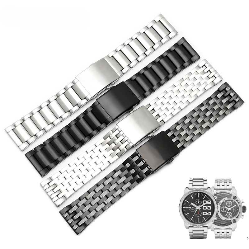 

Fit diesel DZ4316 DZ7395 DZ7305 DZ7330 4358 watch 24mm 26mm 28mm 30mm hight quality duty stainless steel strap for men watchband