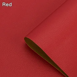 Premium Self - Adhesive Leather Repair Patch Tape for Home and Auto Upholstery (Red)