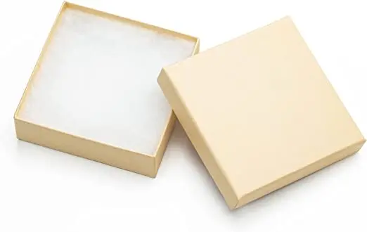 batifine Cardboard Jewelry Boxes, 40 Pack 3.5x3.5x1 Inch, Bulk Cotton —  CHIMIYA