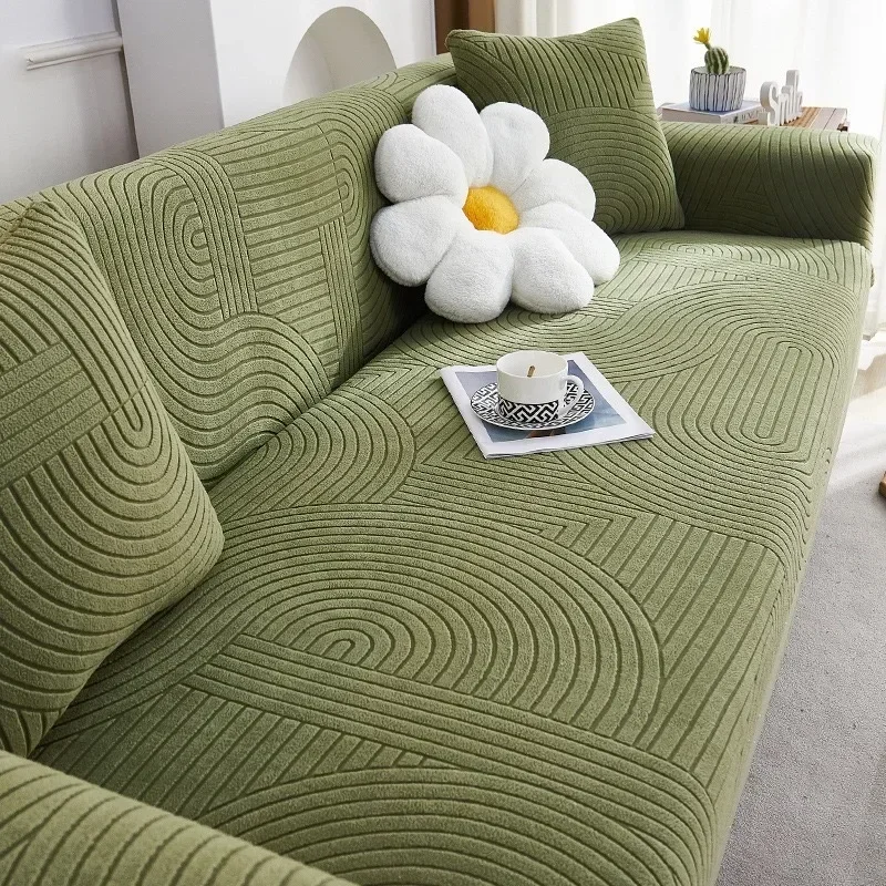 Modern Stripe Elastic Sofa Cover Stretch Slipcover Sofa Covers for Living Room Cubre Corner/L Shape/Sectional Couch Cover