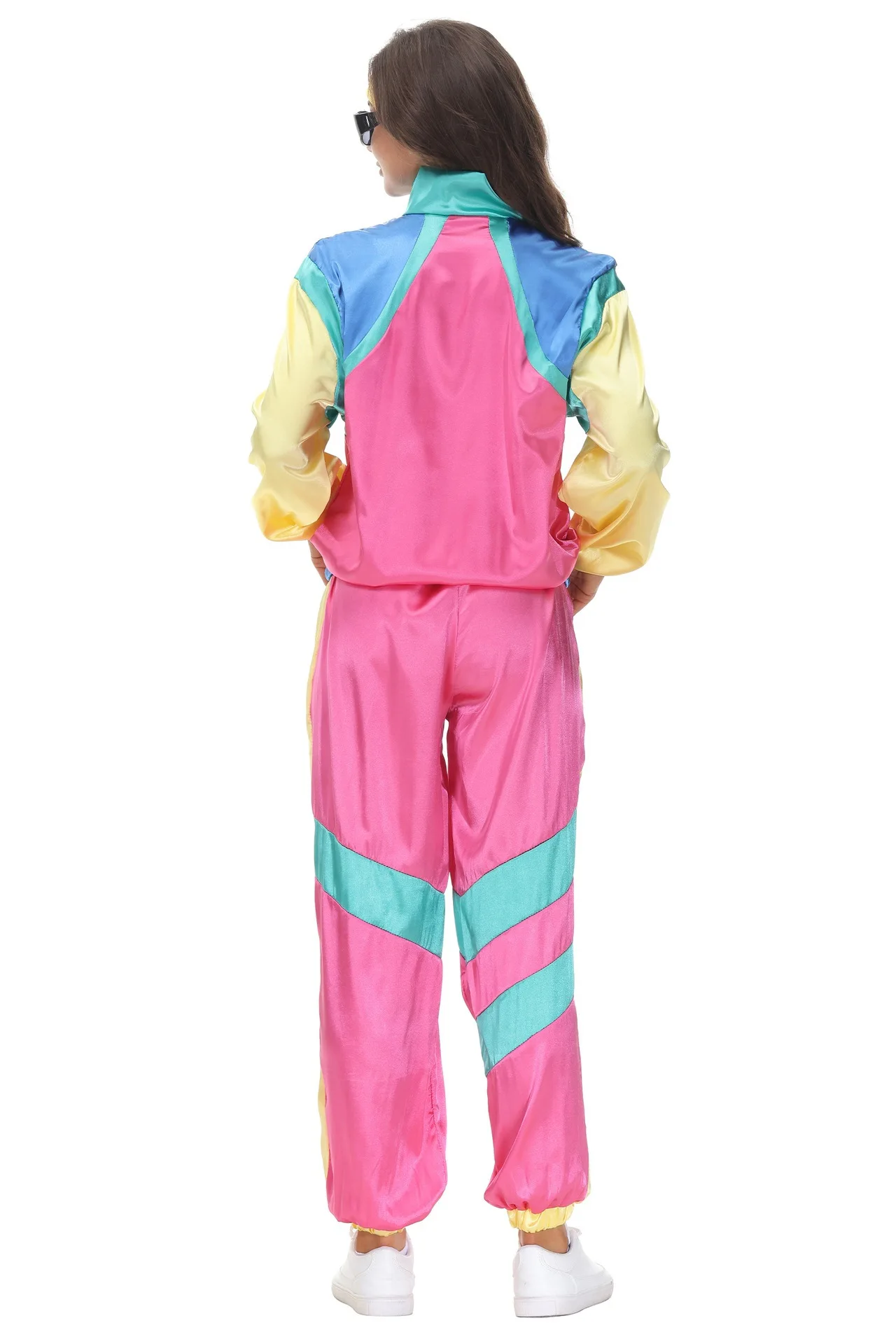 80s 90s Shell Suit Party Dress Costume Retro Tracksuit 90s Hip Hop