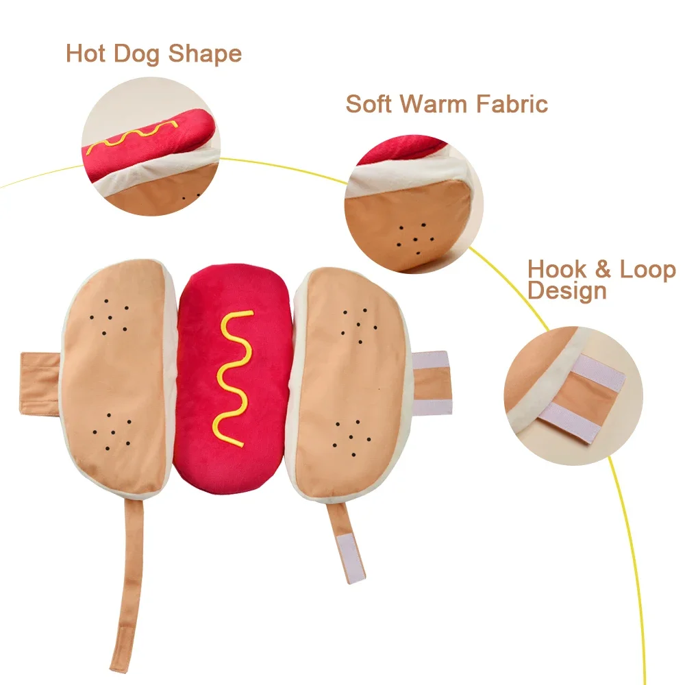 Hot Dog Pet Costume 3