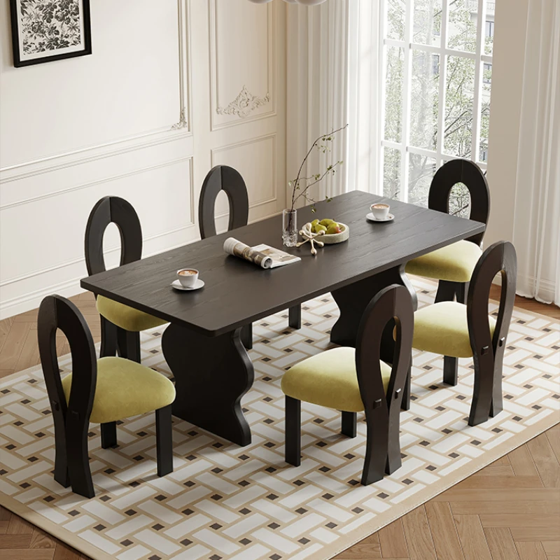 Complete Kitchen Furniture Home Dining Room Set Mobile Tables Nordic Living Cabinets Relaxing Chair Luxury Muebles Dinning Table
