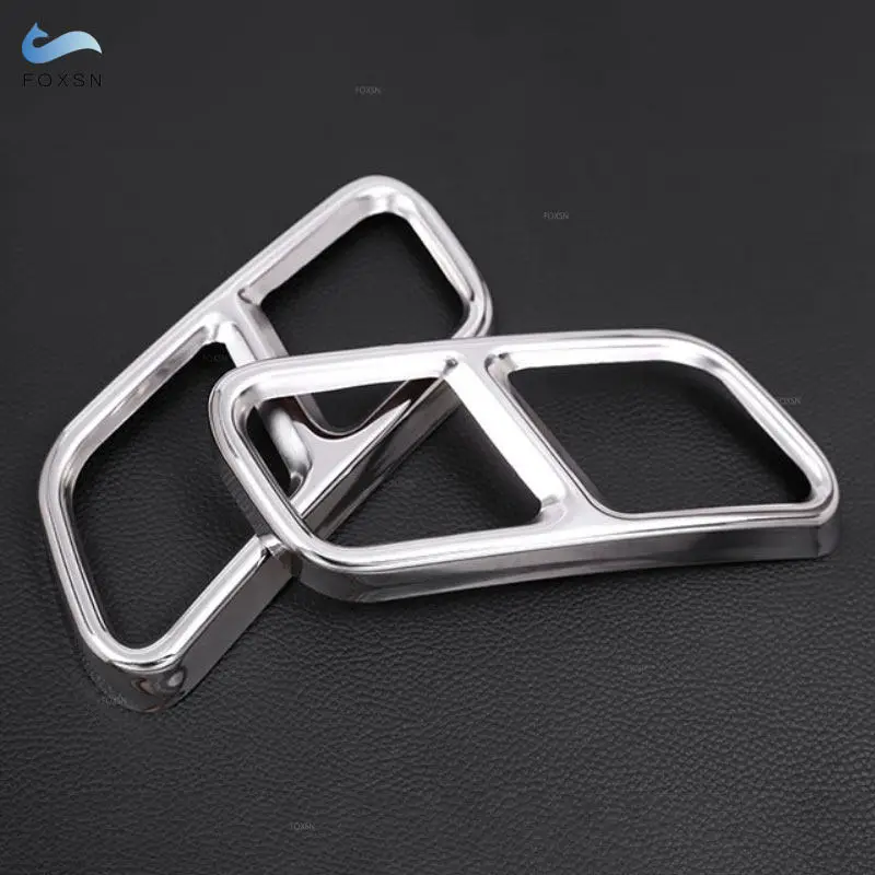 Exhaust Pipe Tip Tail Pipe Muffler Stainless Steel Car Accessories Output Cover Trim For Mercedes Benz S Class W221 W222 C217 W251 X166