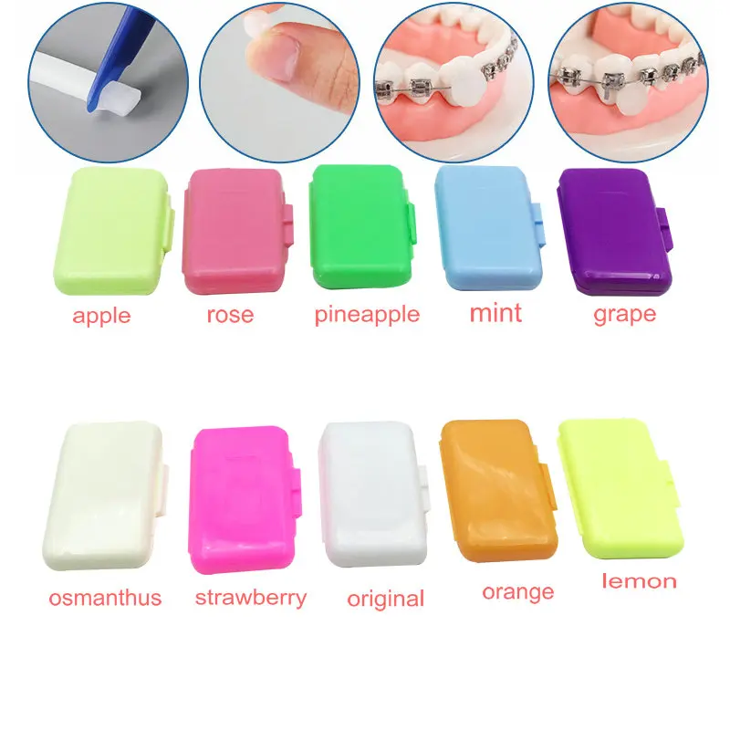 10pcs Dental Orthodontics Wax Mix Scent For Braces Bracket Gum