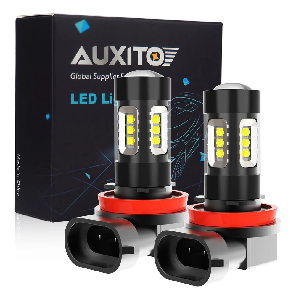 2 Bombillas LED Antiniebla HB4 9006 - 6000K Frío, 3030 SMD, 2400LM, Plug & Play, Ideal Para Luces Diurnas O Antiniebla
