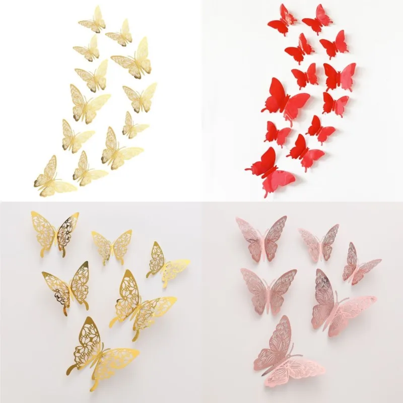 12PCS Butterfly Cake Decor Pearl Butterfly Cake Toppers Happy Birthday Party Decor Kids Girls Butterfli Cupcake Babyshower party decorations birthday party supplies cake topper cake decorations cake toppers cupcake supplies