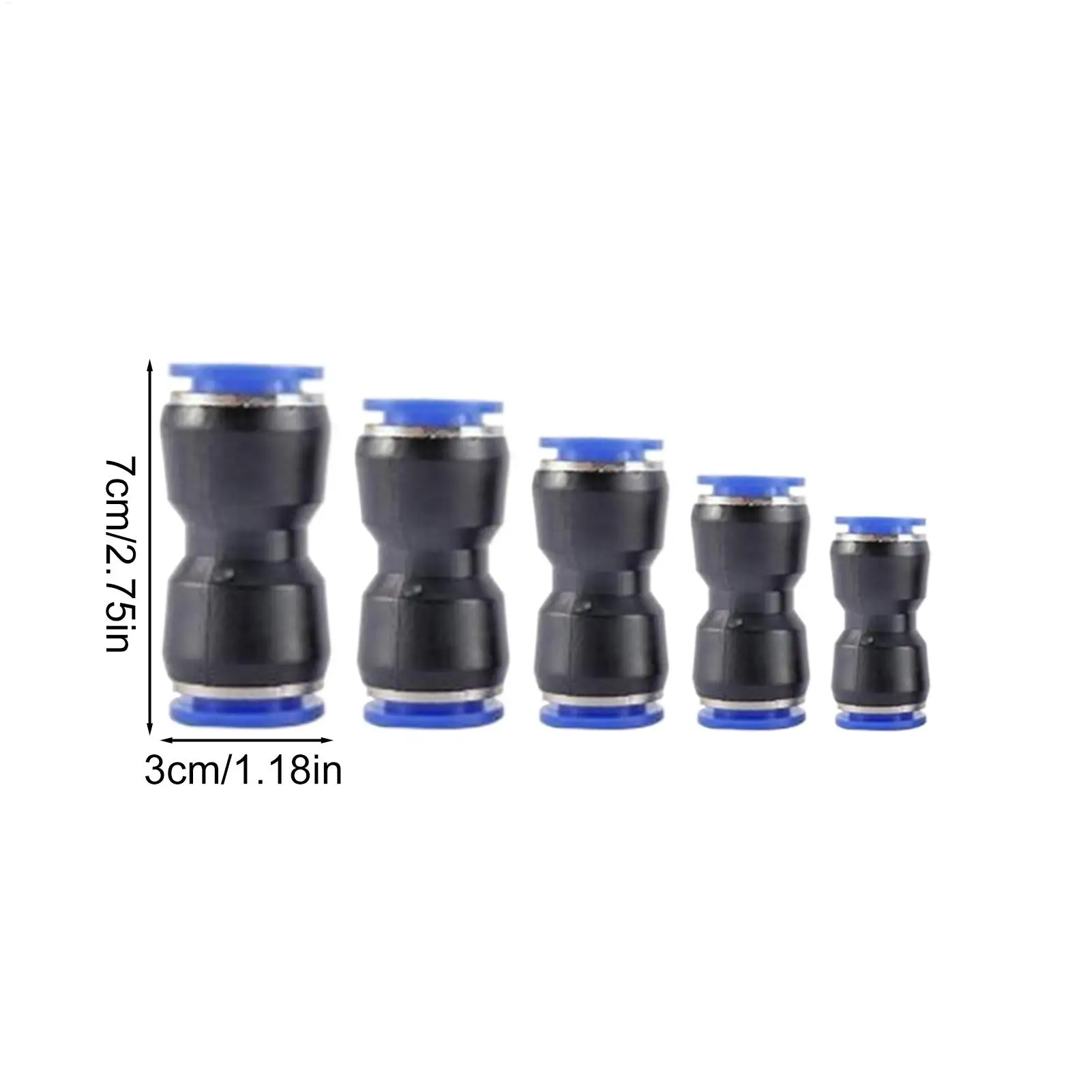 Push-to-connect Fittings 50 Pieces Push To Connect Air Fittings High-Pressure Resistant Compressor Tube Accessories Couplers For