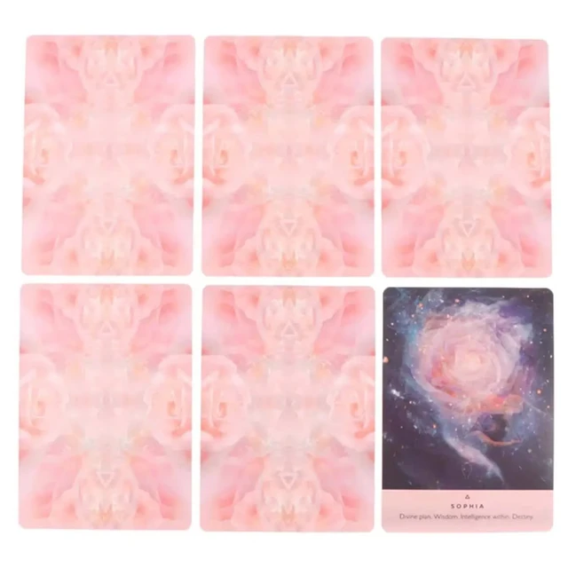 44-Card Deck The Rose Oracle Cards Dreamy Romantic Beautiful Design Pattern For Friends Holiday Gift Board Game Child Toys 6