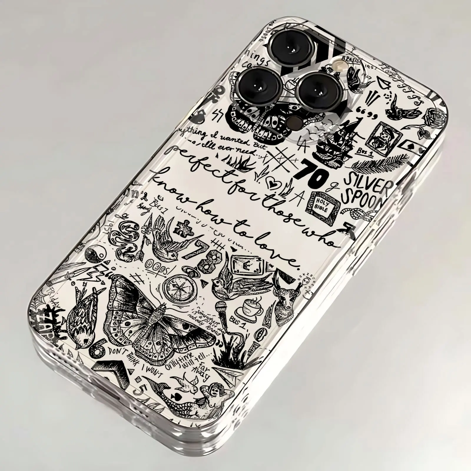 thumbnail image 1 of O-one d-directions funda de teléfono para iPhone 16, 15, 14, 13, 12, 11, Mini Pro Max, X, XR, XSMax, 7, 8 Plus, SE20, cubierta transparente, 1 of 5