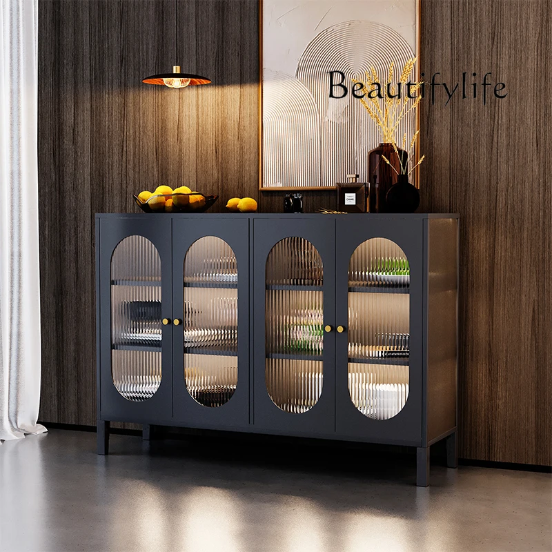 

American Changhong Glass Locker Household Minimalist Iron Display Cabinet
