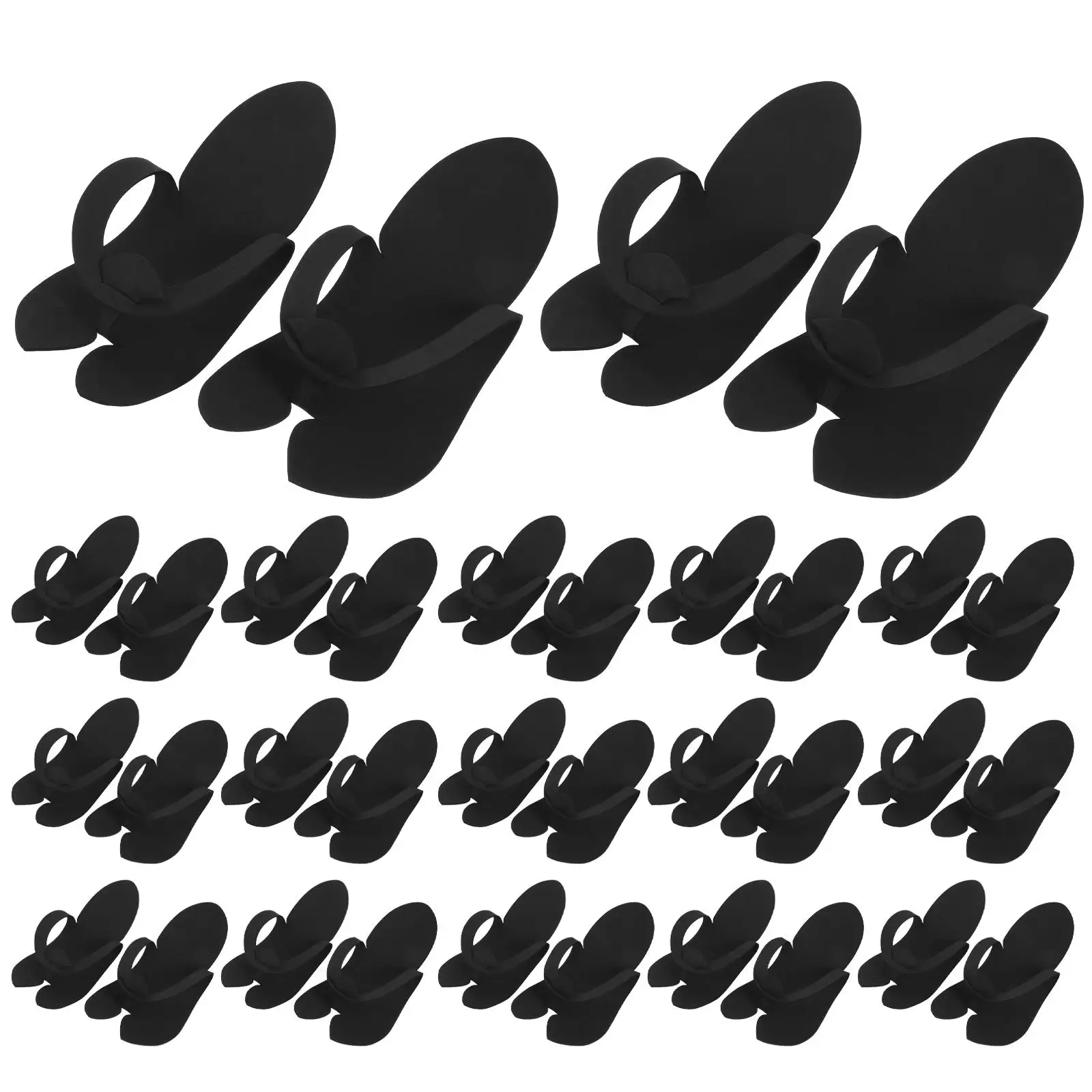 48 Pairs Foam Slippers Disposable Eva Flip Flops Salon Spa Guest Beach Hotel Bathing Accessories For Women Lightweight Travel