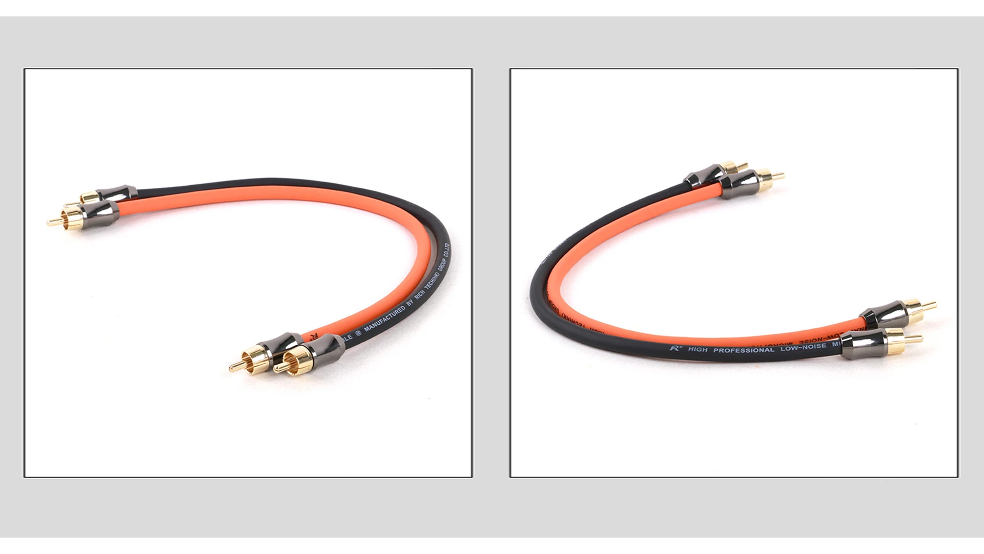 2rca zu 2rca Kabel, vergoldetes 2 rca Stecker zu 2 rca Stecker Stereo Audio Kabel für Heimkino, HDTV, Spiele konsolen, HiFi-System – Detail 6