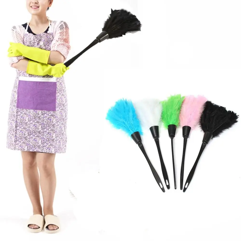 Cleaning Duster Feather Duster Microfiber Duster Brush Microfiber Dust Brush Turkey Feather Duster Anti-static Cleaning Dust Car Dashboard Microfiber Duster Fur Brush Home Air-condition Furniture Cleaner