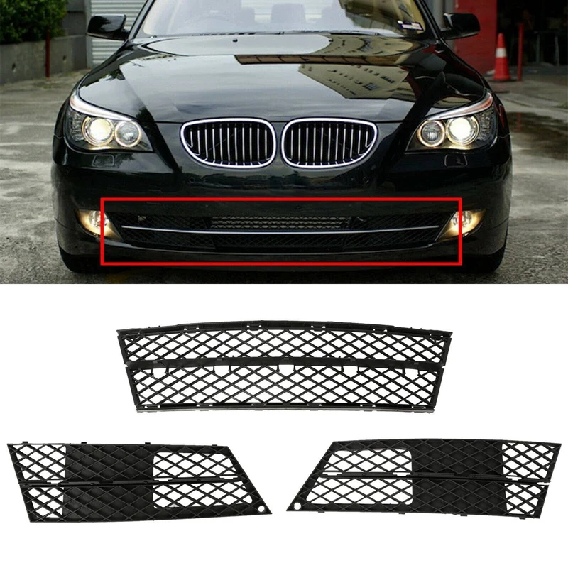 

3 шт., крышка переднего бампера для BMW 5-Series E60 E61 528I 535I 550I 2008-2010