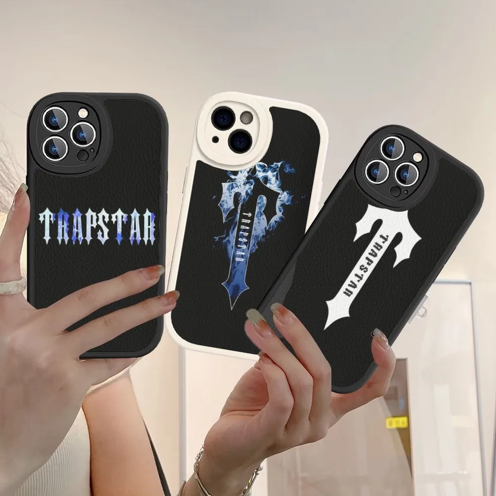 TrapstarPhoneCaseHardLeatherForiPhone141312Mini1114ProMax