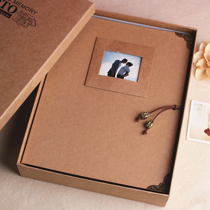 RetroPhotoAlbum10InchDIYHandpasteAlbumsRomanticCoupleLove