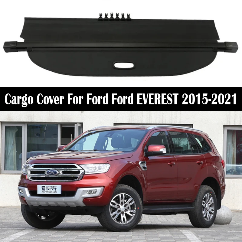 

Rear Trunk Cargo Cover For Ford EVEREST 2015-2021 Shield Shade Curtain Partition Board Privacy Blinds Security Accessories