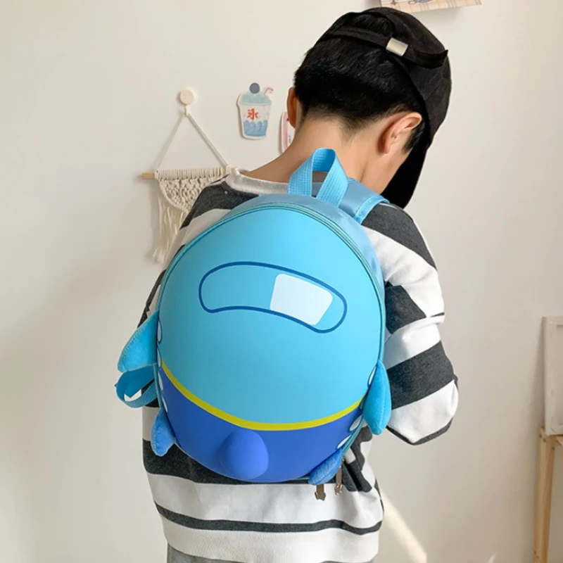 

Airplane Kids Bags Kindergarten Schoolbag Boys Girls Cute Cartoon Outdoor Travel Book Bag Double Shoulder Straps Backpack