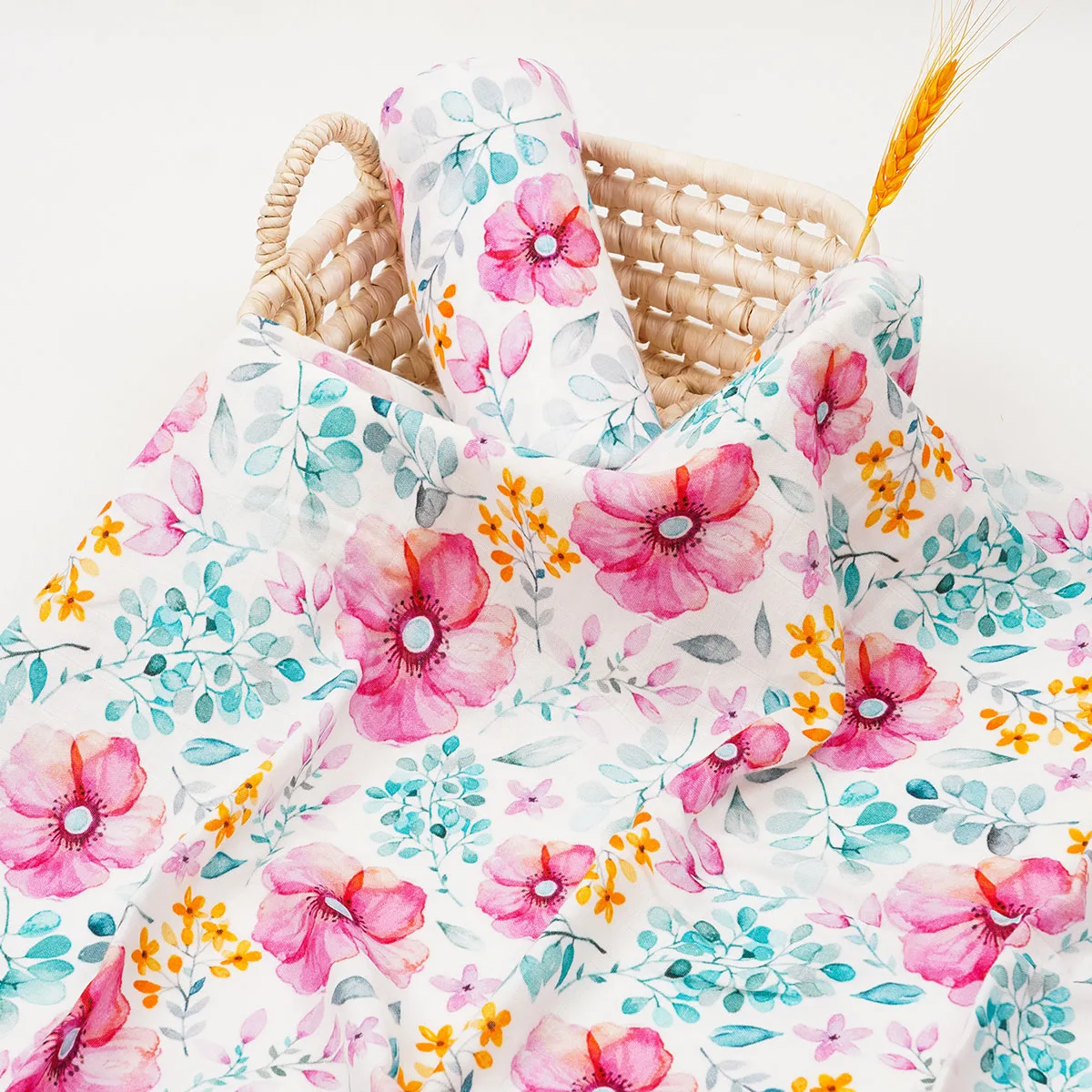 HappyFlute Digital Print Bamboo Cotton Muslin Blanket Super Comfortable Bath Towel Newborn Baby Blankets And Baby Wrap 6