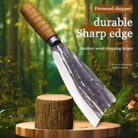 High hardness forging multi-functional firewood knife, forest logging knife, home splitting knife, bamboo knife, bone cleaver 1