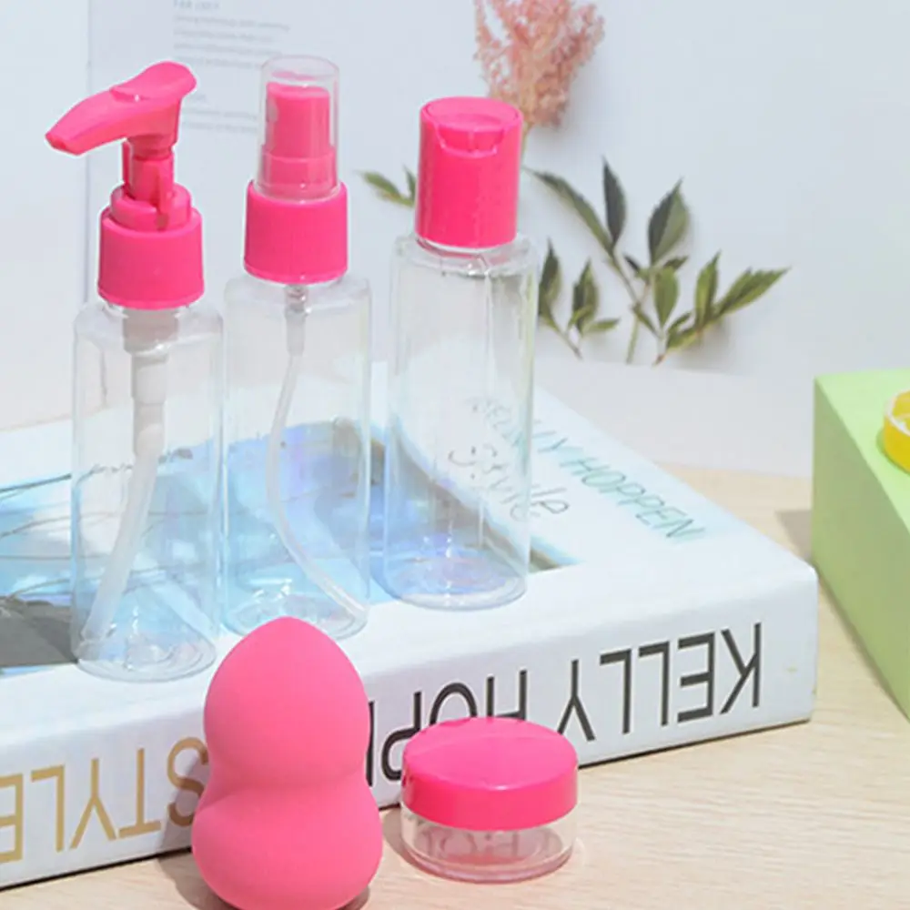 PET Women Travel  Sub-Bottle Empty Bottle Toiletry Bottle Cosmetic Container Set Makeup bottles Kit