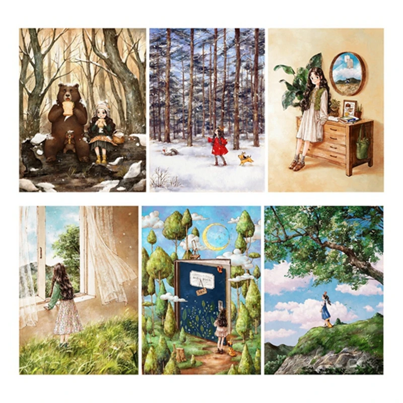 Cross-stitch Kit Girl Series 13-18 28ct 18ct 14ct 11ct can be Customized Printed Cloth Manual Material Kit