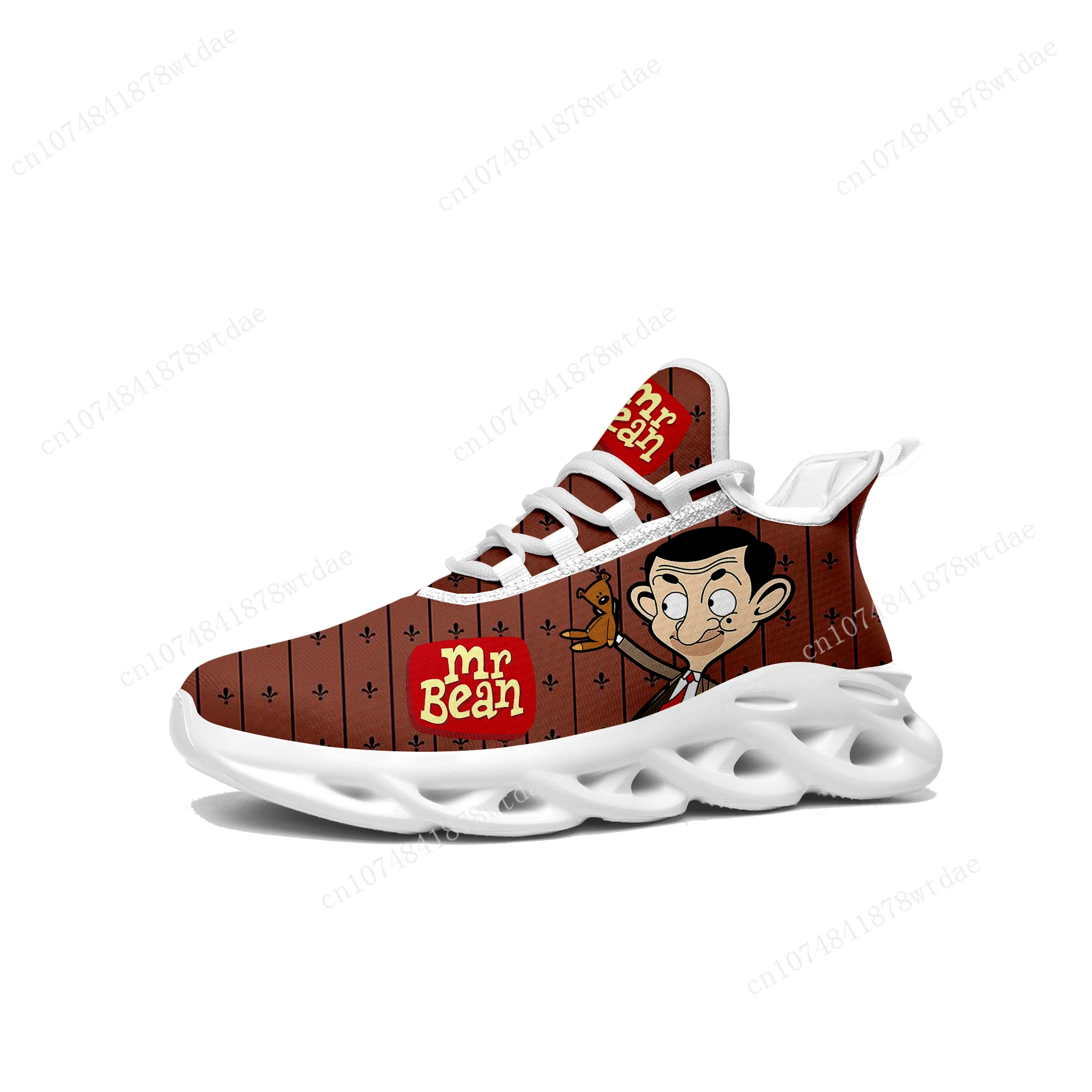 

Mr Bean Flats Sneakers Mens Womens Teenager Sports Running Shoes High Quality Cute Teddy Cartoon Custom Lace Up Mesh Footwear