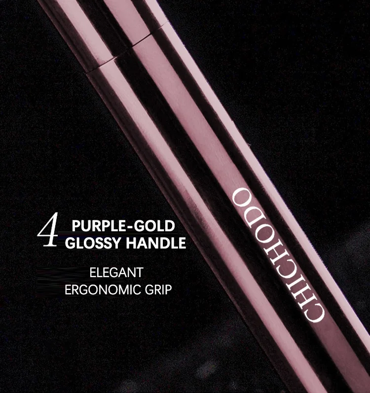 Pennello per fondotinta makeup con manico in alluminio viola_voghion.com