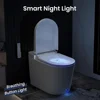 Smart Toilet, Wider Bidet with Heated Seat, Warm Water, Foot Sensor Auto Flushing, Modern Japanese Toilet for Bathroom 6