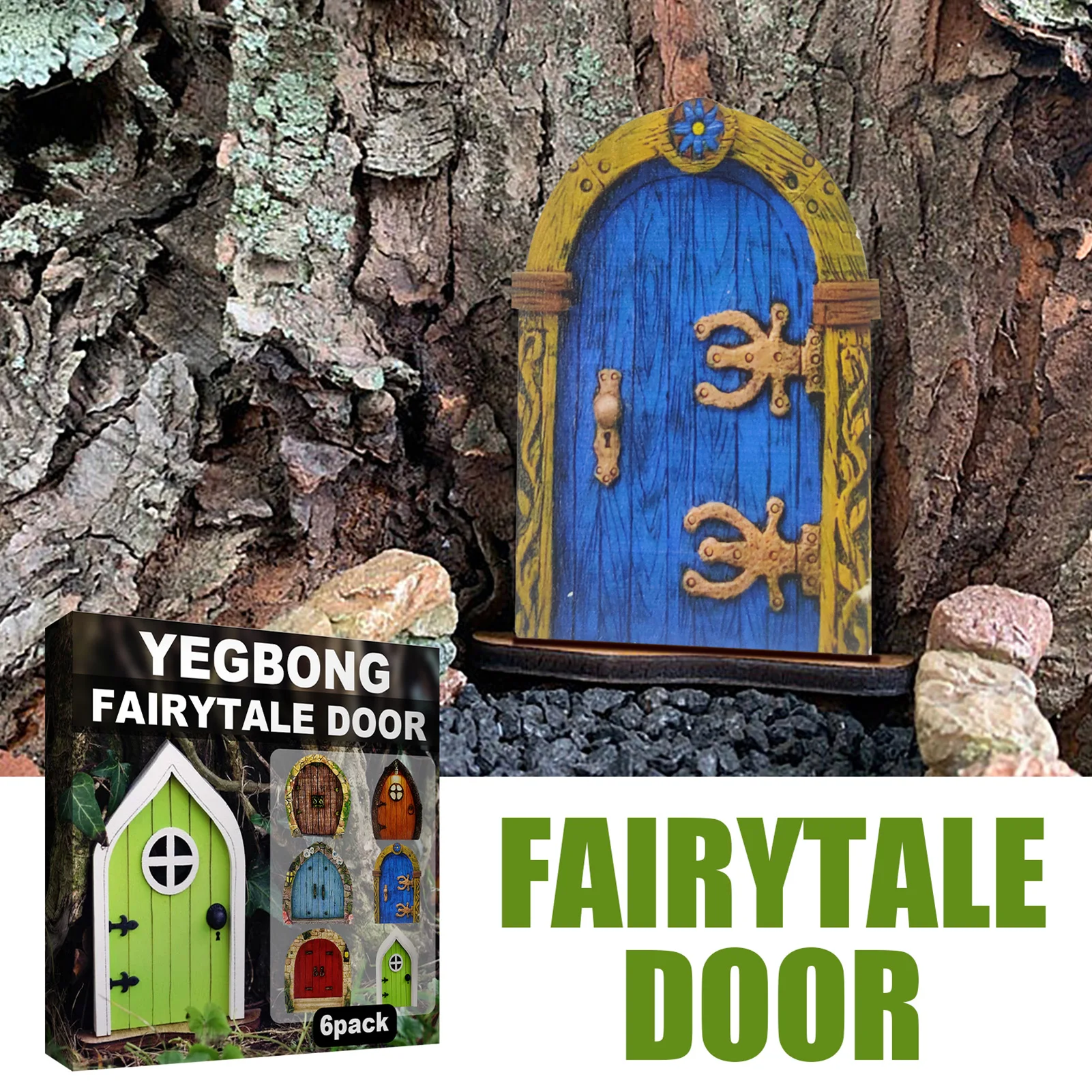 Mini Fairy Door For Tree Decorations 6pcs Miniature Fairy Doors Wall Miniature  Fairy Garden Accessories Outdoor Decor Kit Garden - Figurines  Miniatures  - AliExpress
