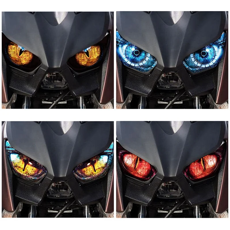 4 Pcs Motorcycle Accessories Headlight Protection Sticker Headlight Sticker For Yamaha Xmax 300 Xmax 250 A & C