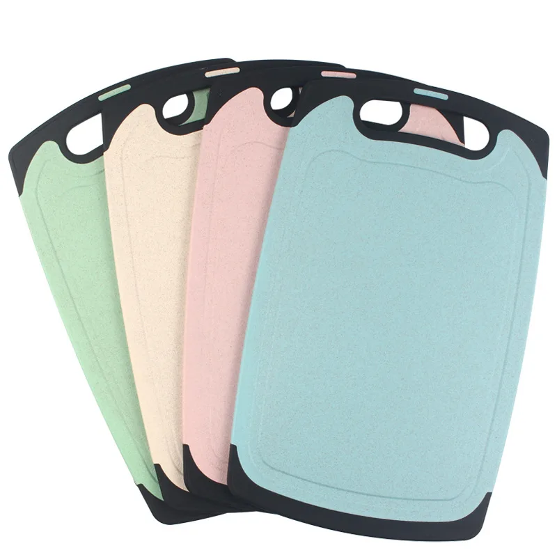 Cutting board Wheat straw cutting board plastic chopping board for home dormitory fruit cutting vegetable and meat