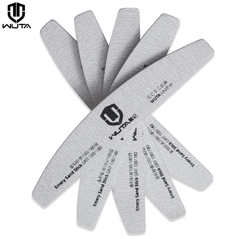 WUTA Emery Grit Sanding Sticks Strong Nail Files 100/180 Grit Reusable
