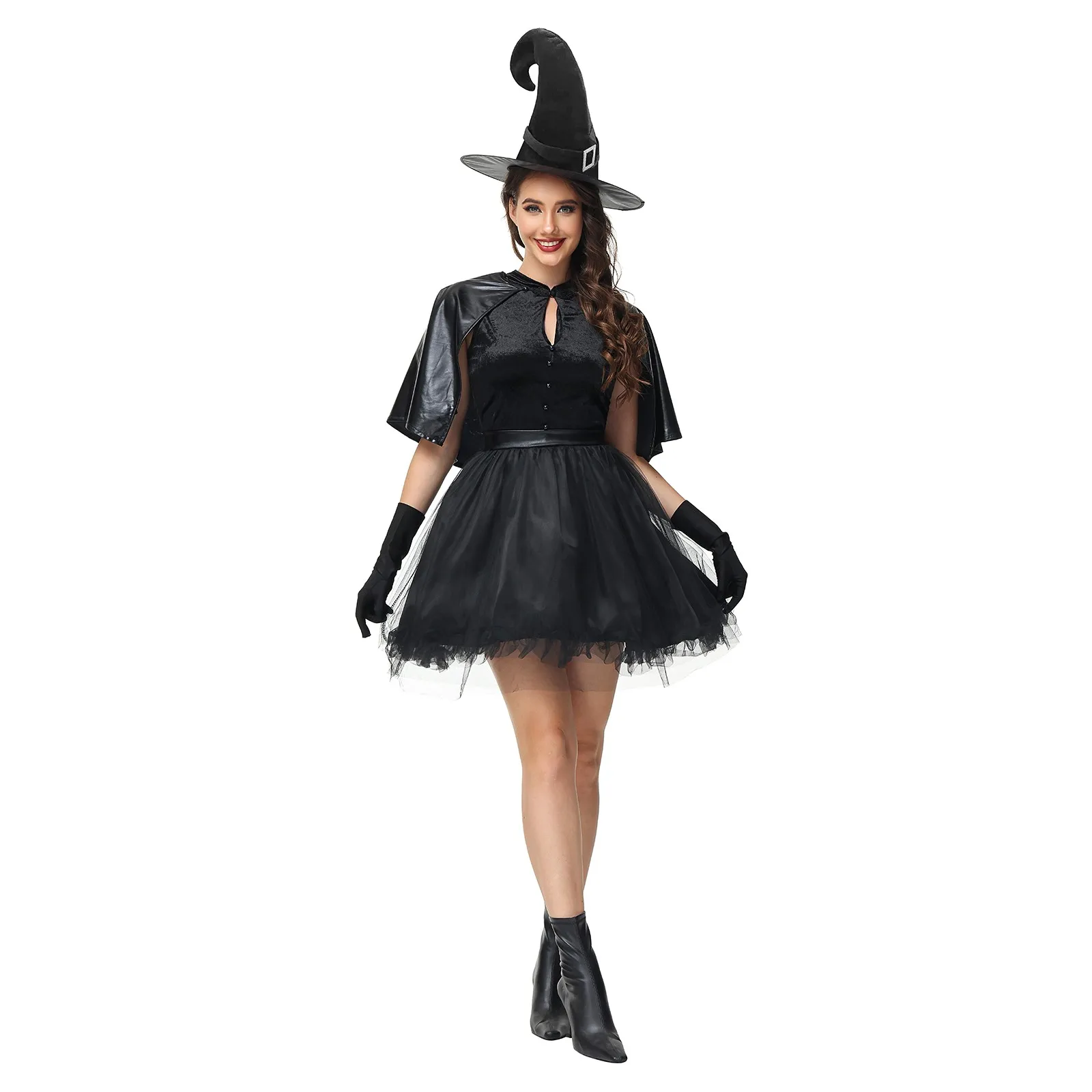 

Ladies Halloween Witch Dress Up Costume Witch Performance Costume Witch Game Costume платье женское Vestido Feminino 롱원피스 платья