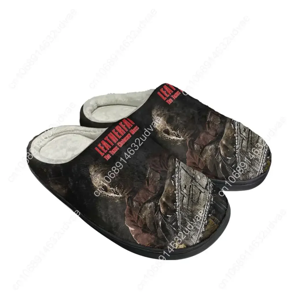 Texas Chainsaw Massacre Leatherface Home Cotton Slippers Mens Womens Plush Bedroom Casual Keep Warm Shoes Indoor Customized Shoe