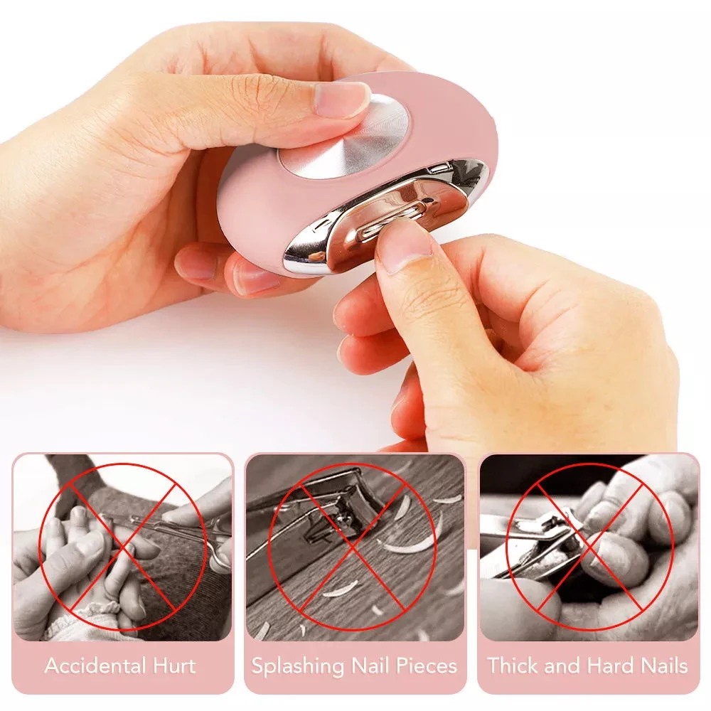 electric Nail Trimmer adult Kids Baby Electric Nail Scissors finger to –  Beauty Nails Secret