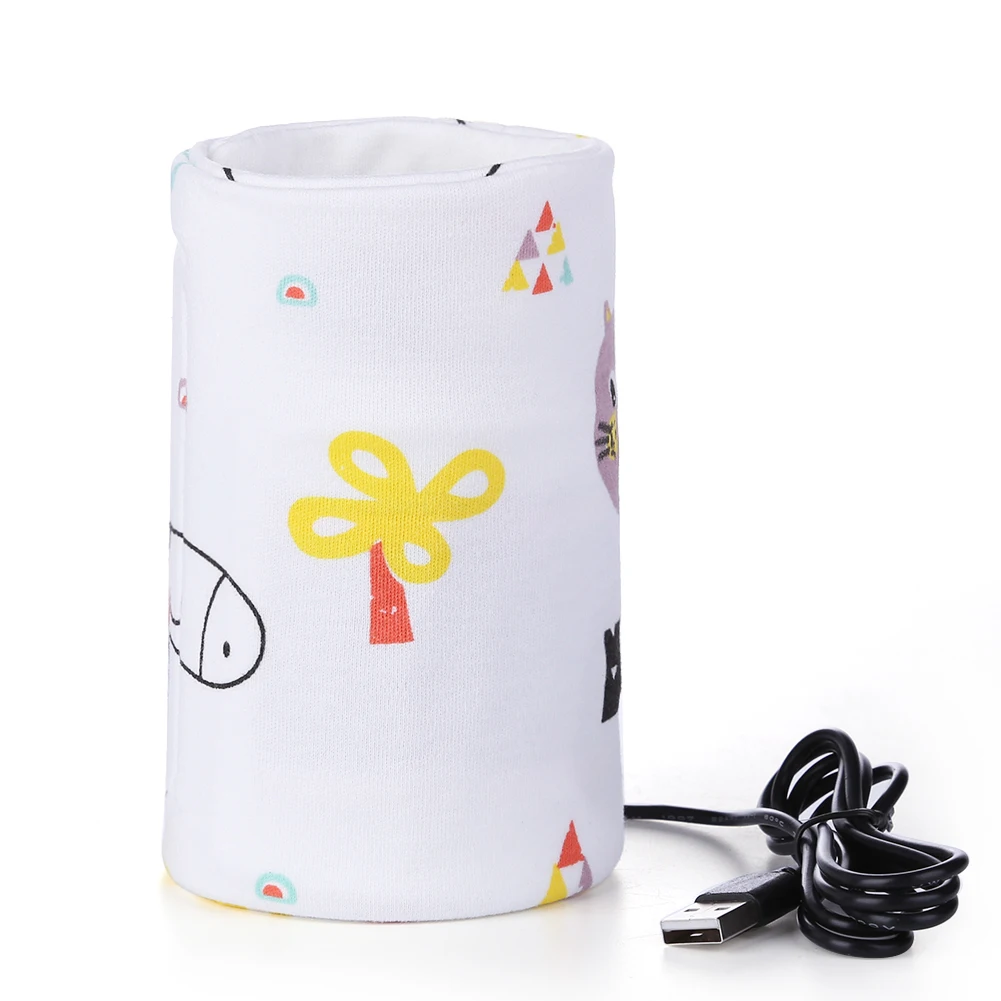 USB 5V Baby Bottle Warmer Portable Toddler Bottles Thermostat Safe Use Thermostatic Bottle Covers Babies Supplies Outdoor Bottle Warmer Milk Bottle Heater