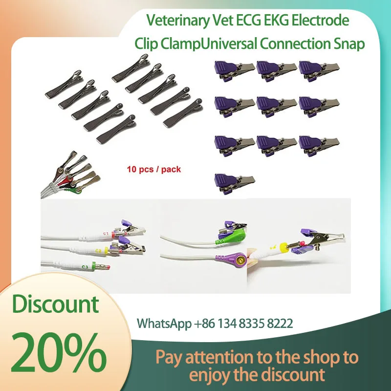 

Retail and Wholesale CONTEC TLC 9803/TLC500/TLC6000/Veterinary Vet ECG EKG Electrode Clip Pack of Electrodes