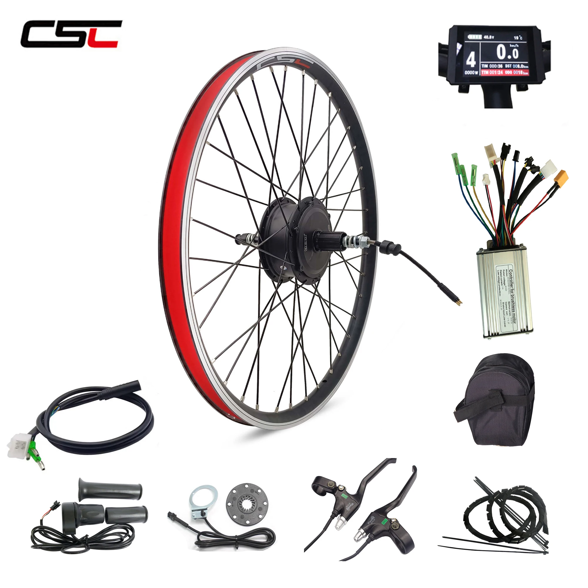 Kit De Conversion Vélo électrique 48V Pour Roue Avant Ou Arrière, Tailles 20 à 29 Pouces