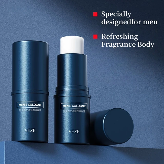 Parfum solide pour homme Fanzhen - Parfum léger et frais, peut être utilisé sur tout le corps, design en bâton portable, pratique pour les voyages 1